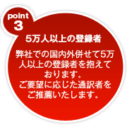 5万人以上の登録者